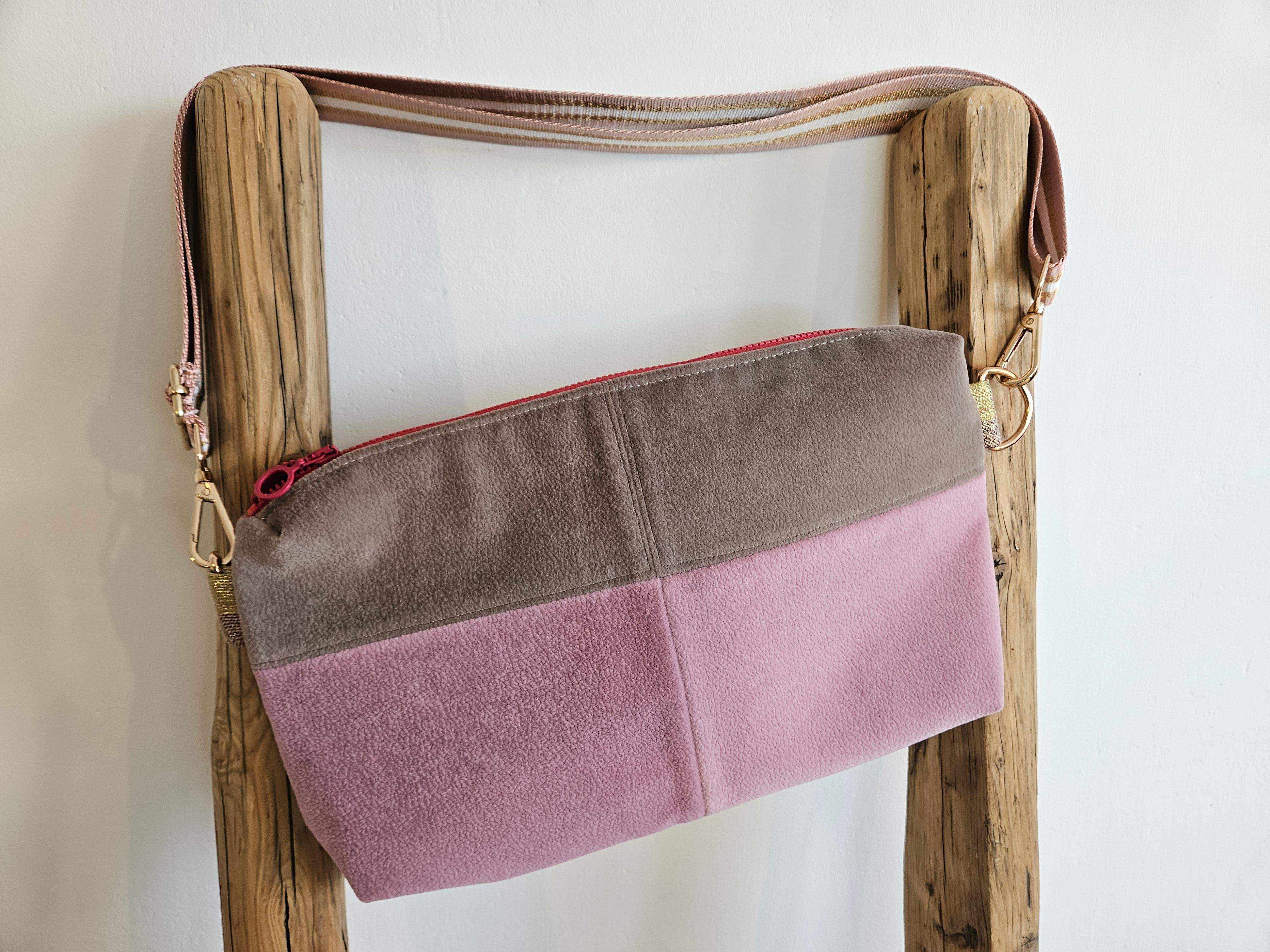 Torebka pudrowy-brąz 0