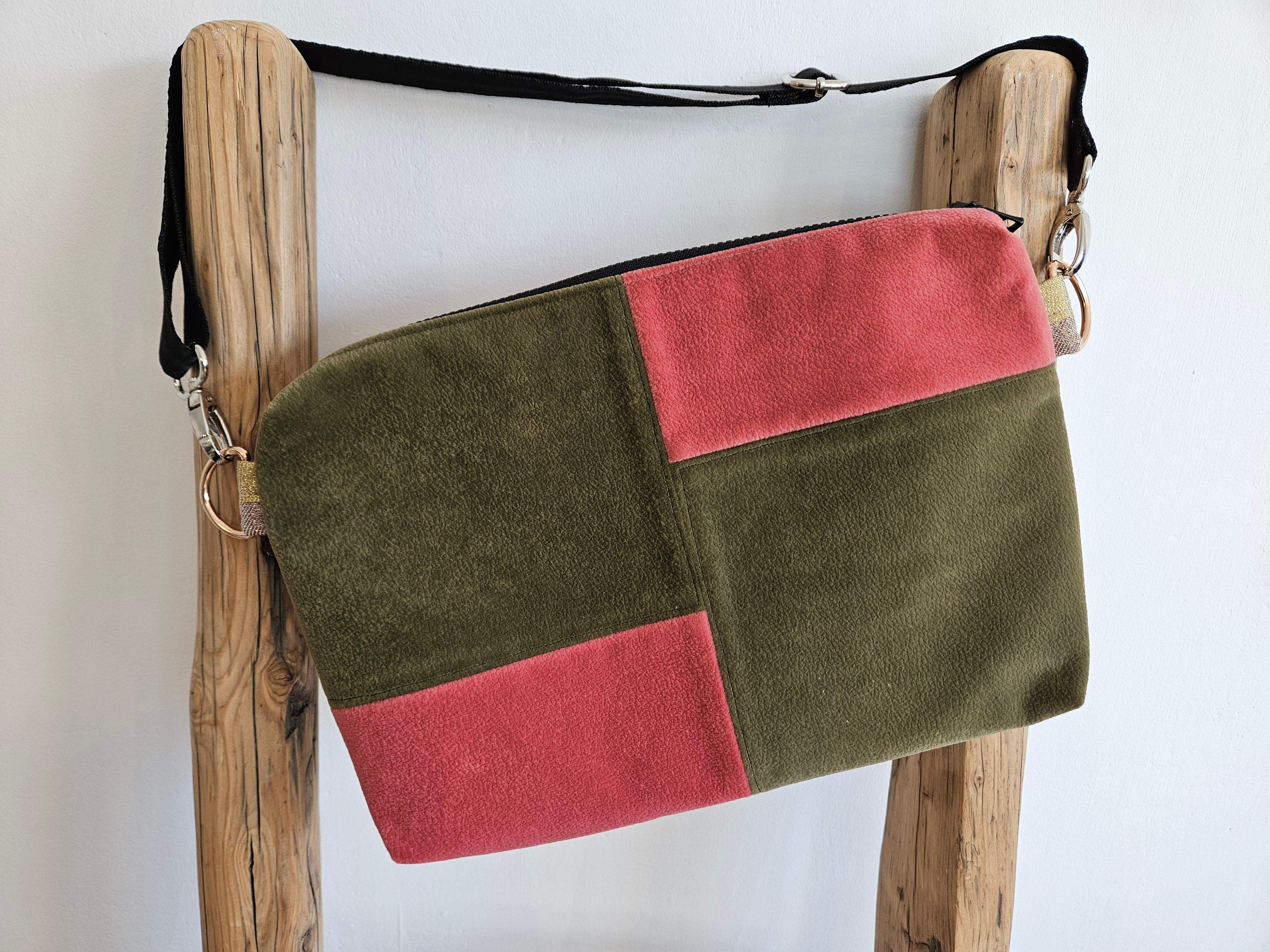 Torebka brąz-malina 0