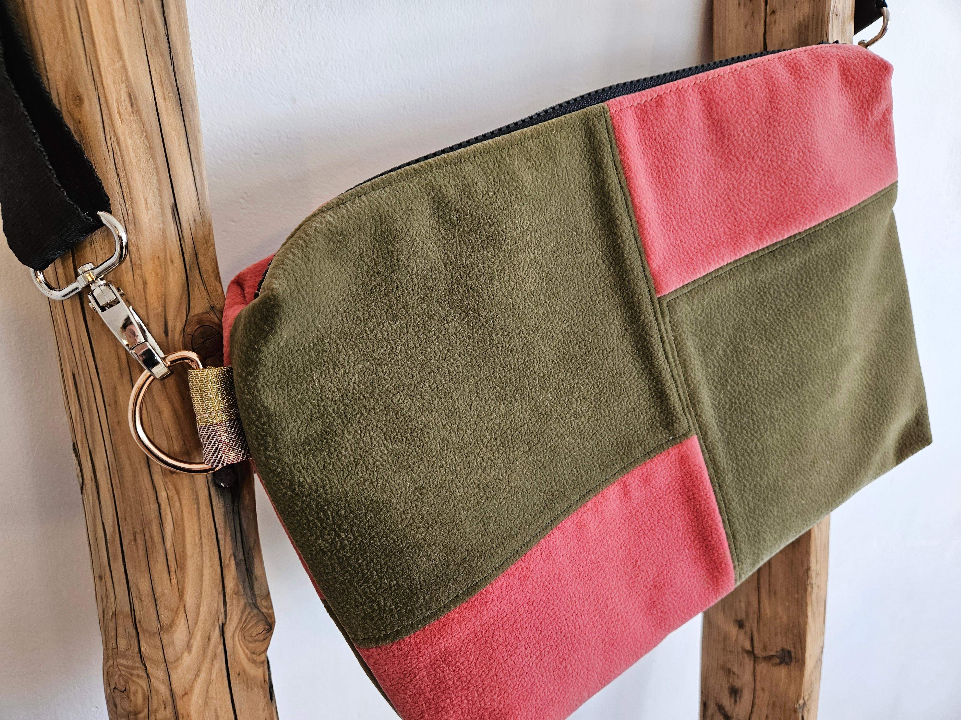 Torebka brąz-malina 2