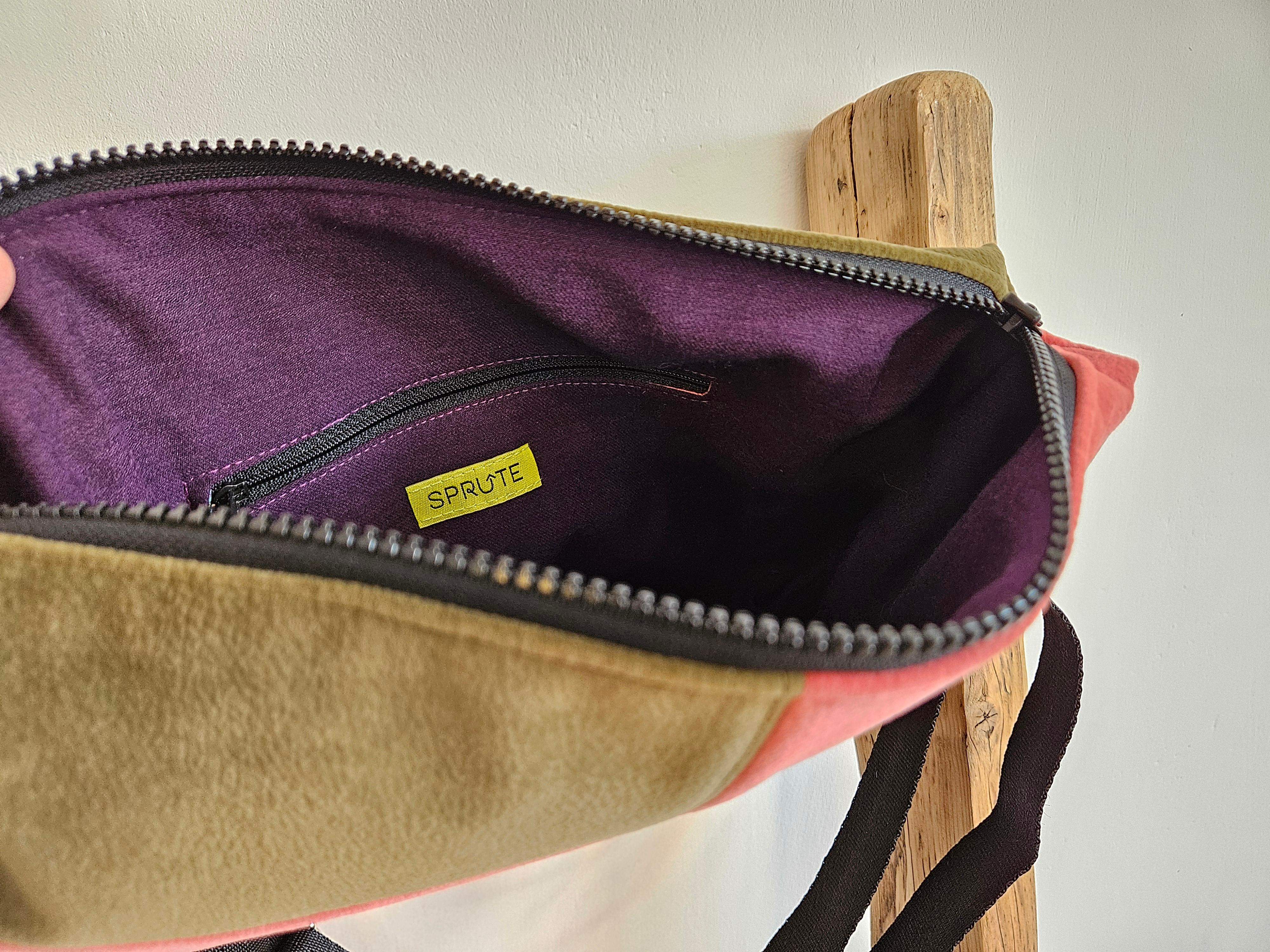 Torebka brąz-malina 4