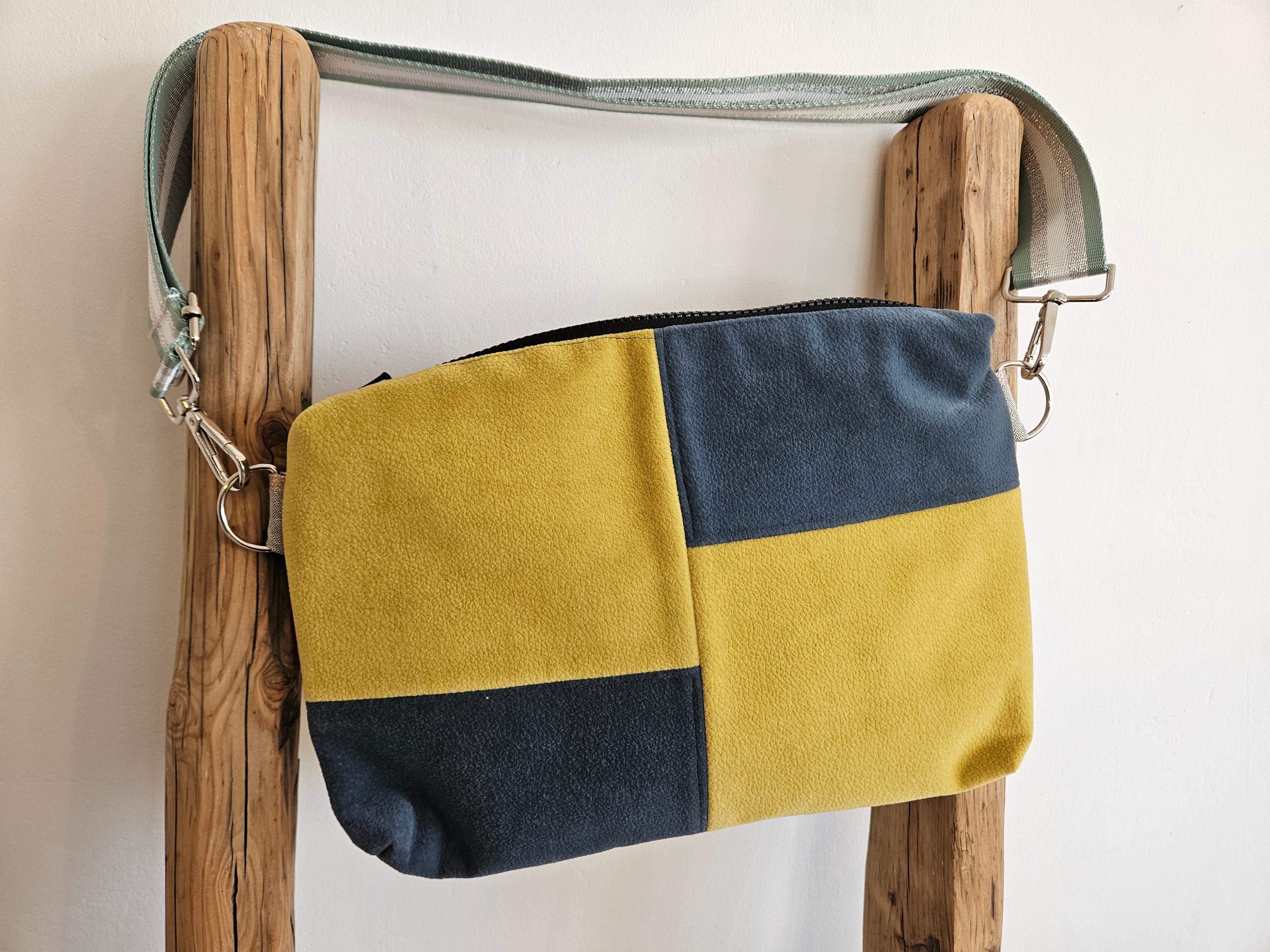 Torebka żółty-granat 1