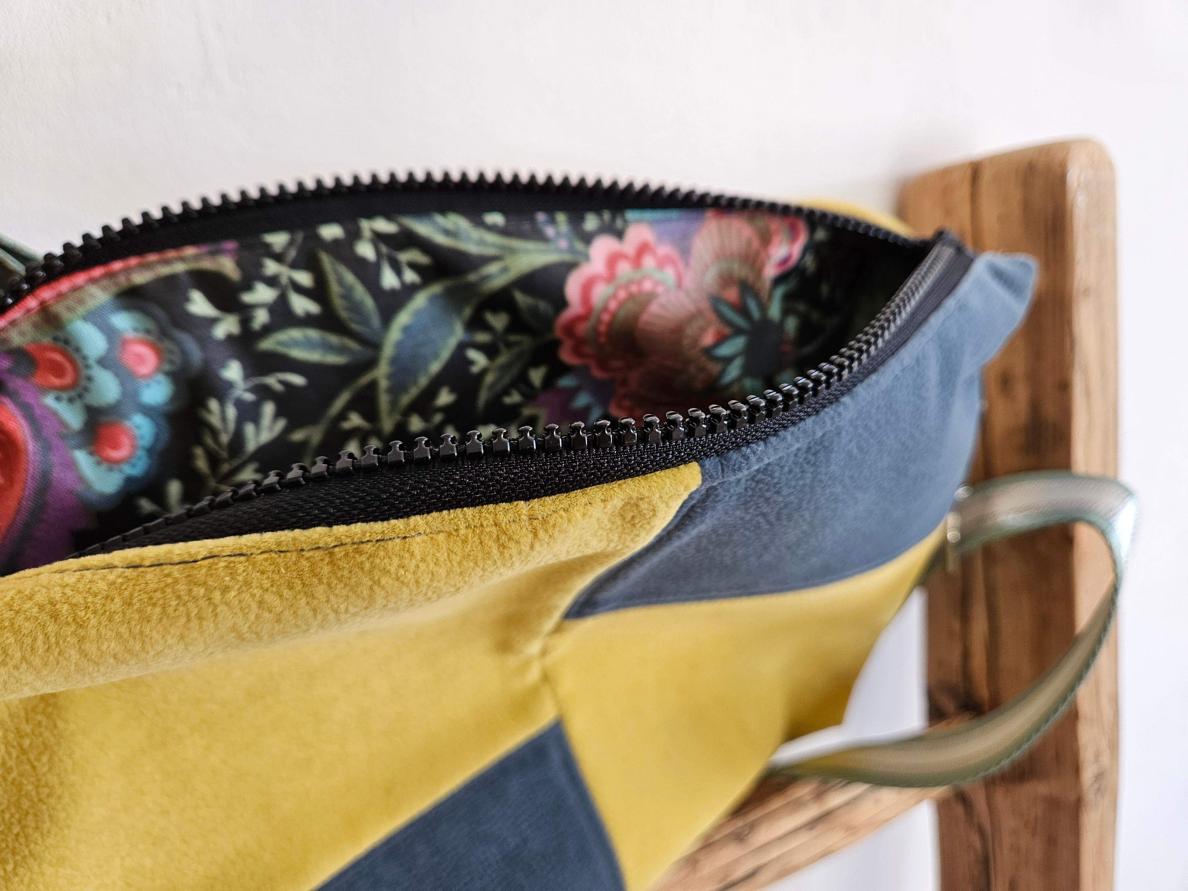 Torebka żółty-granat 3