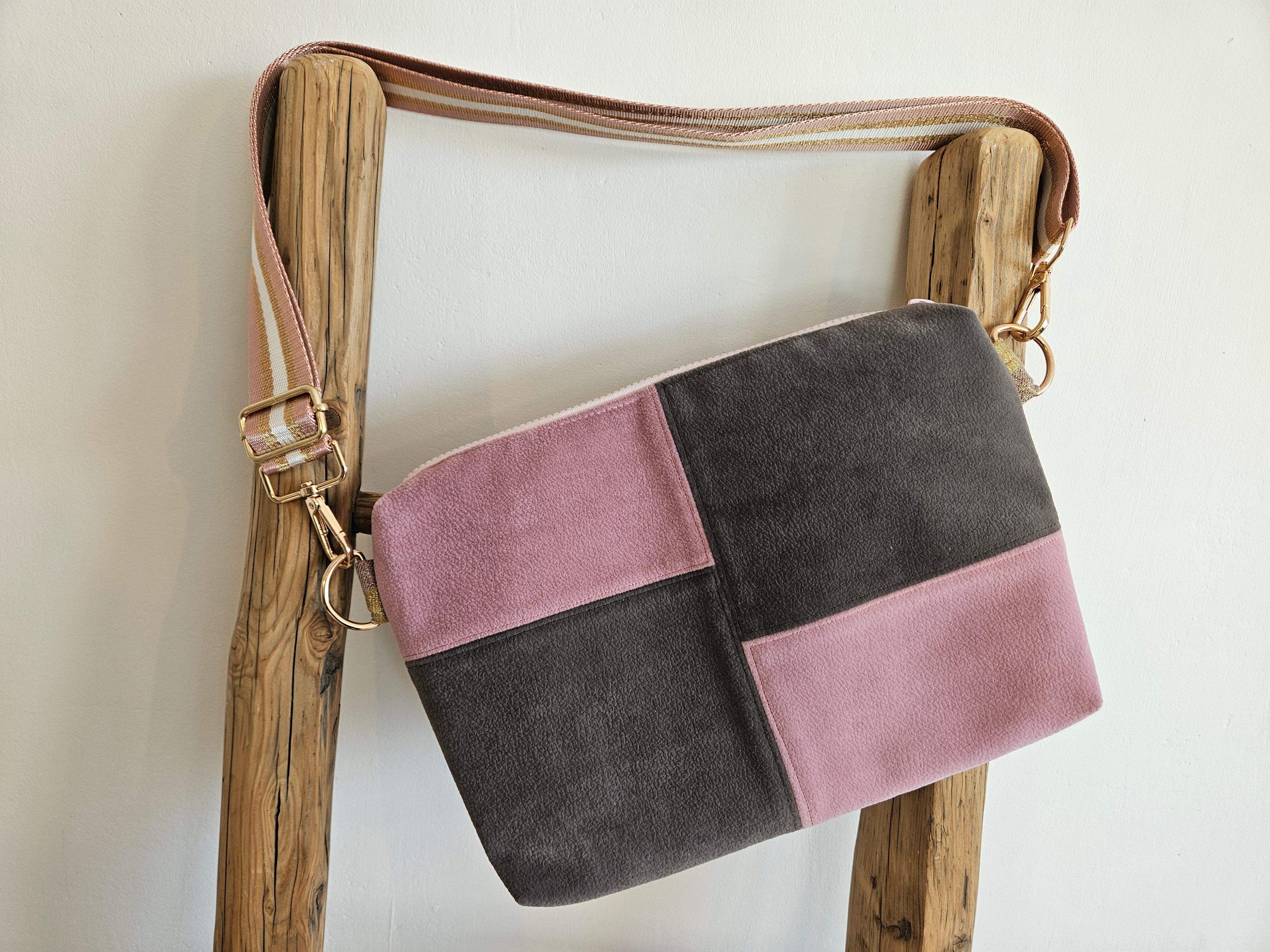 Torebka brązowy róż 0