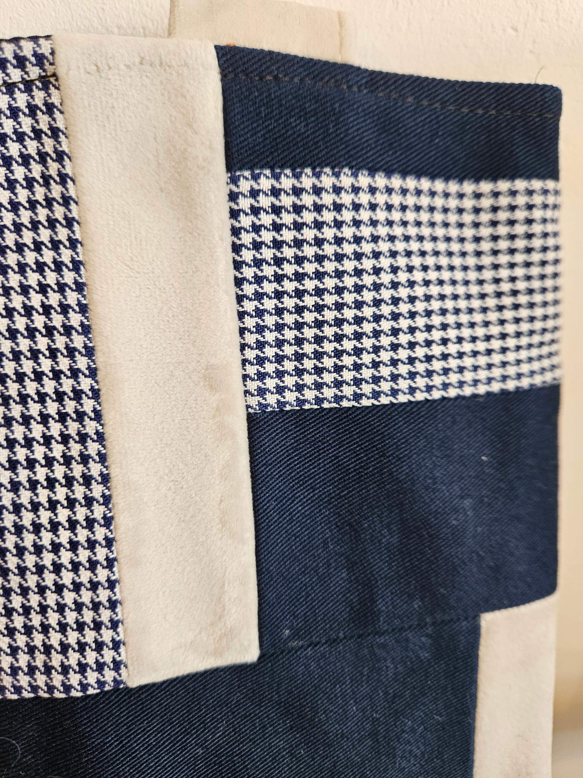 Etui na paszport granat-pepitka 2