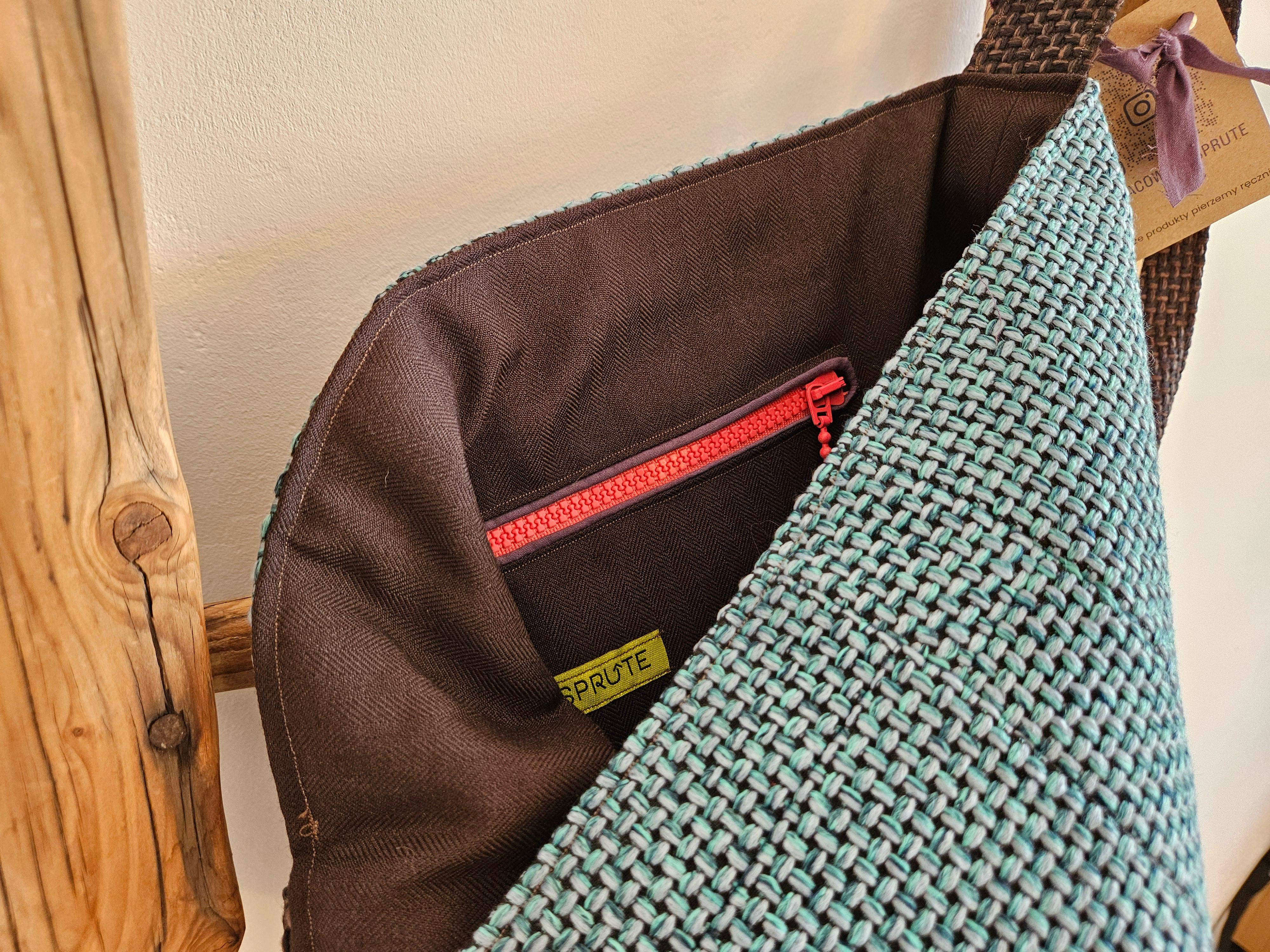 Torba tapicerska turkus-brąz 3