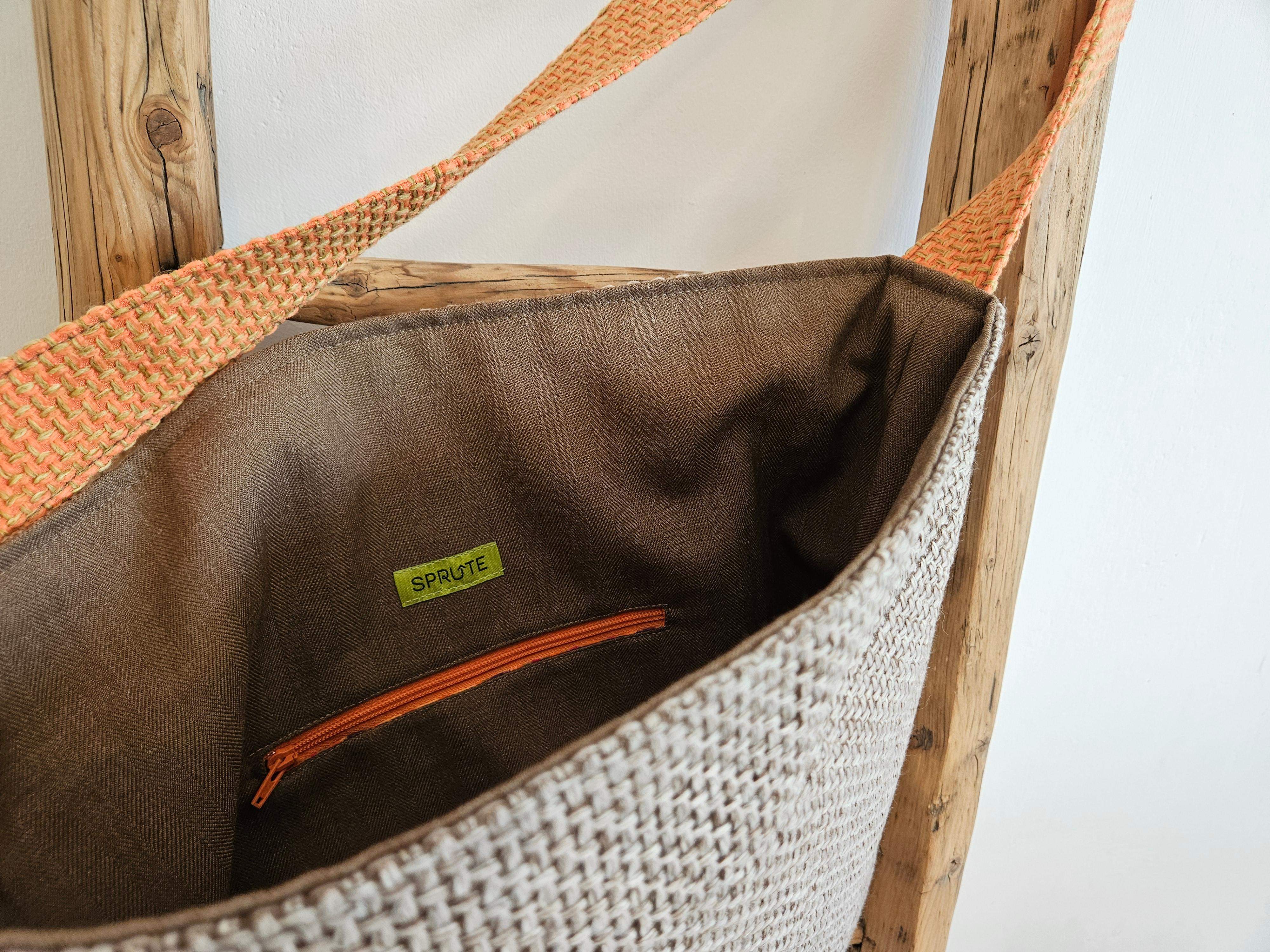 Torba tapicerska beż-pomarańcz 2