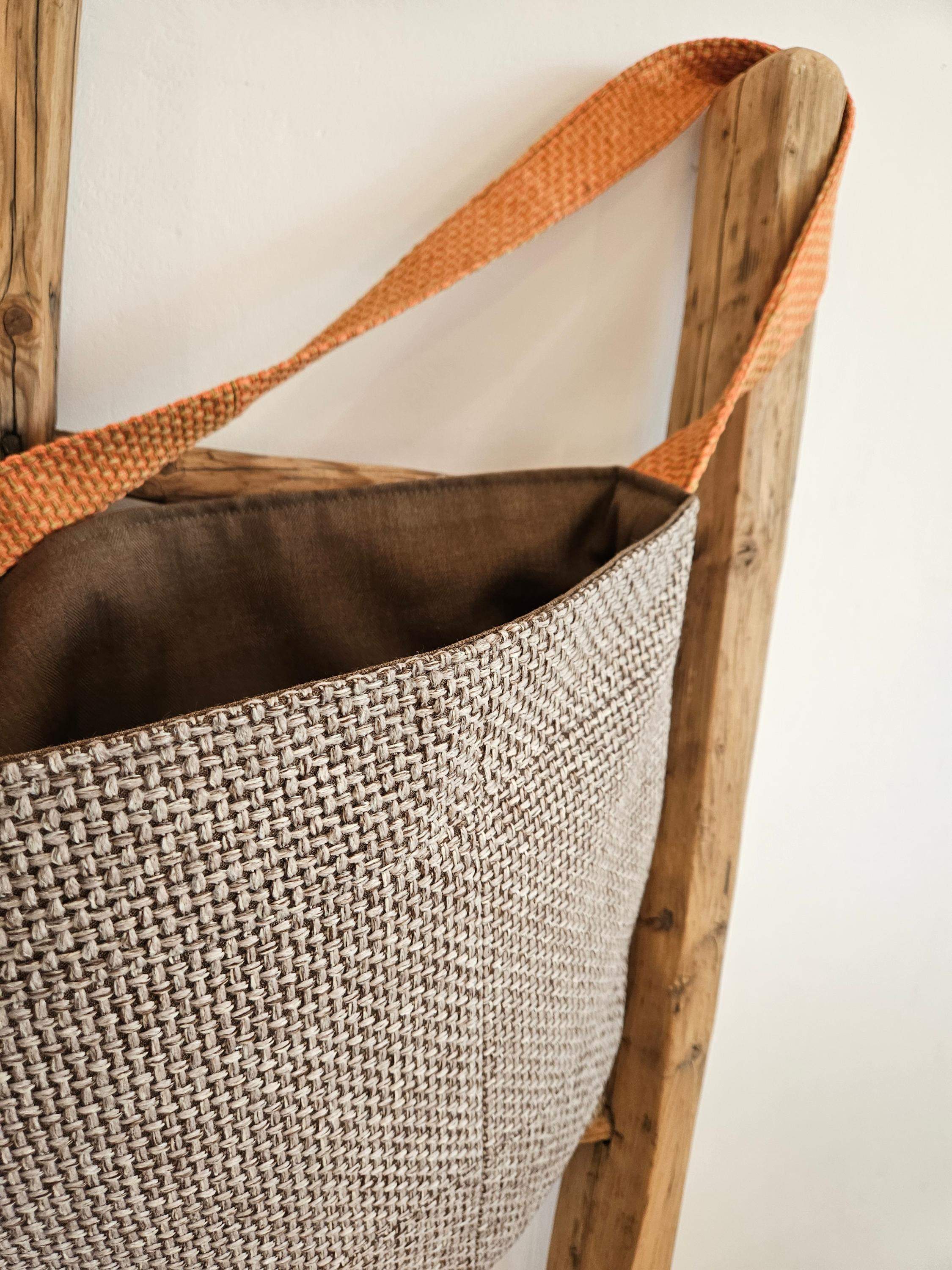 Torba tapicerska beż-pomarańcz 3