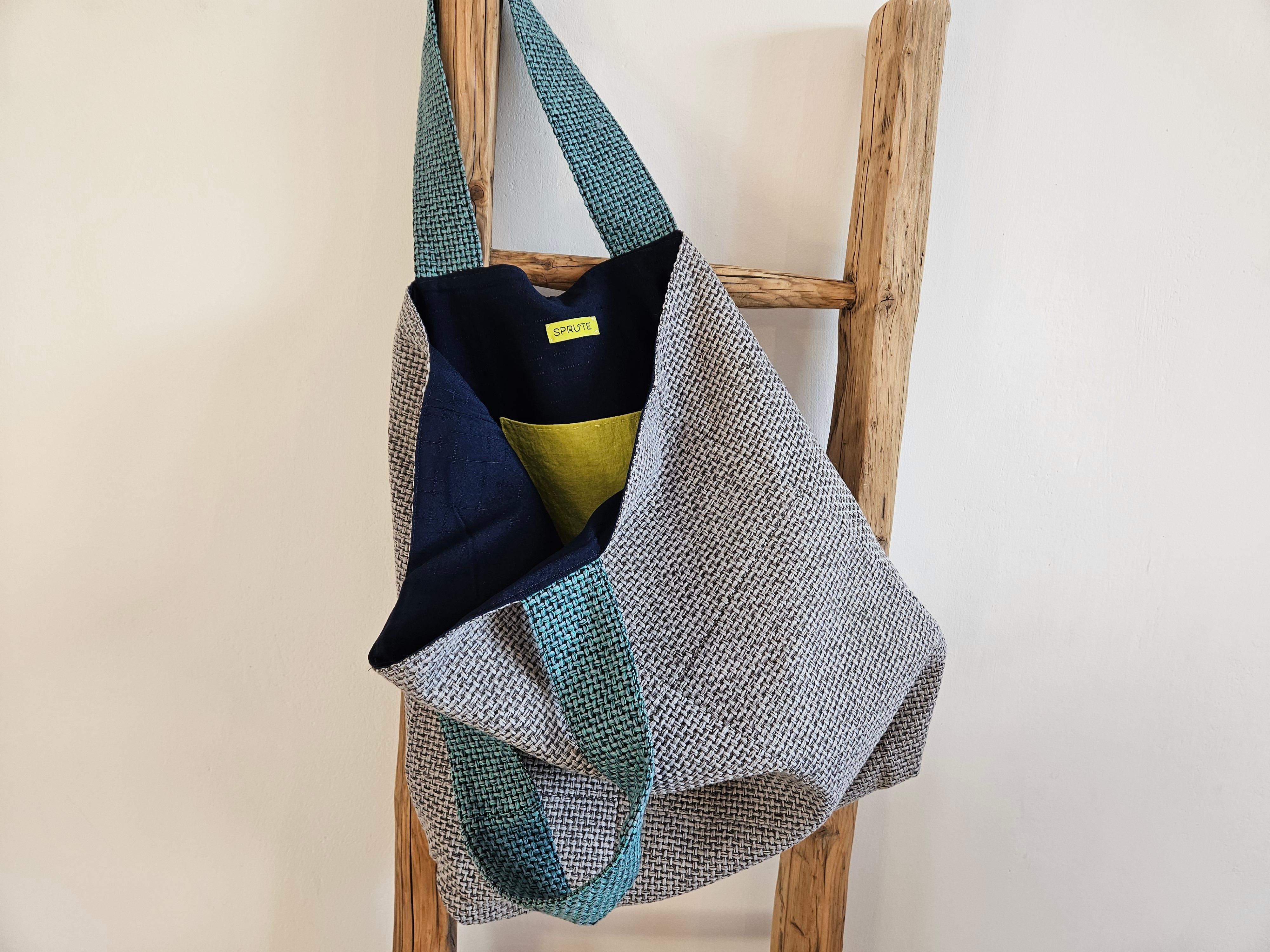 Torba tapicerska jasnoszary-turkus 2