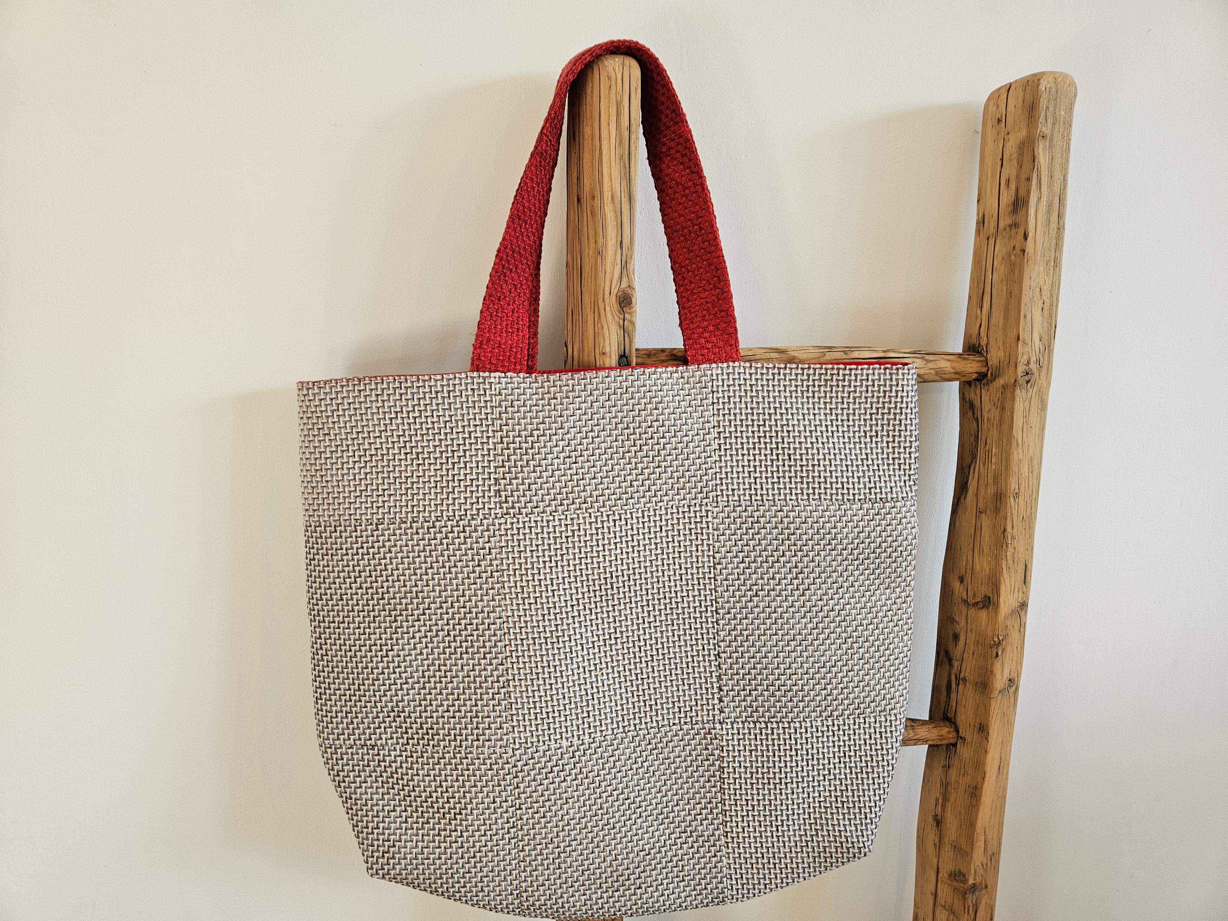 Torba tapicerska jasnoszary-czerwień 0