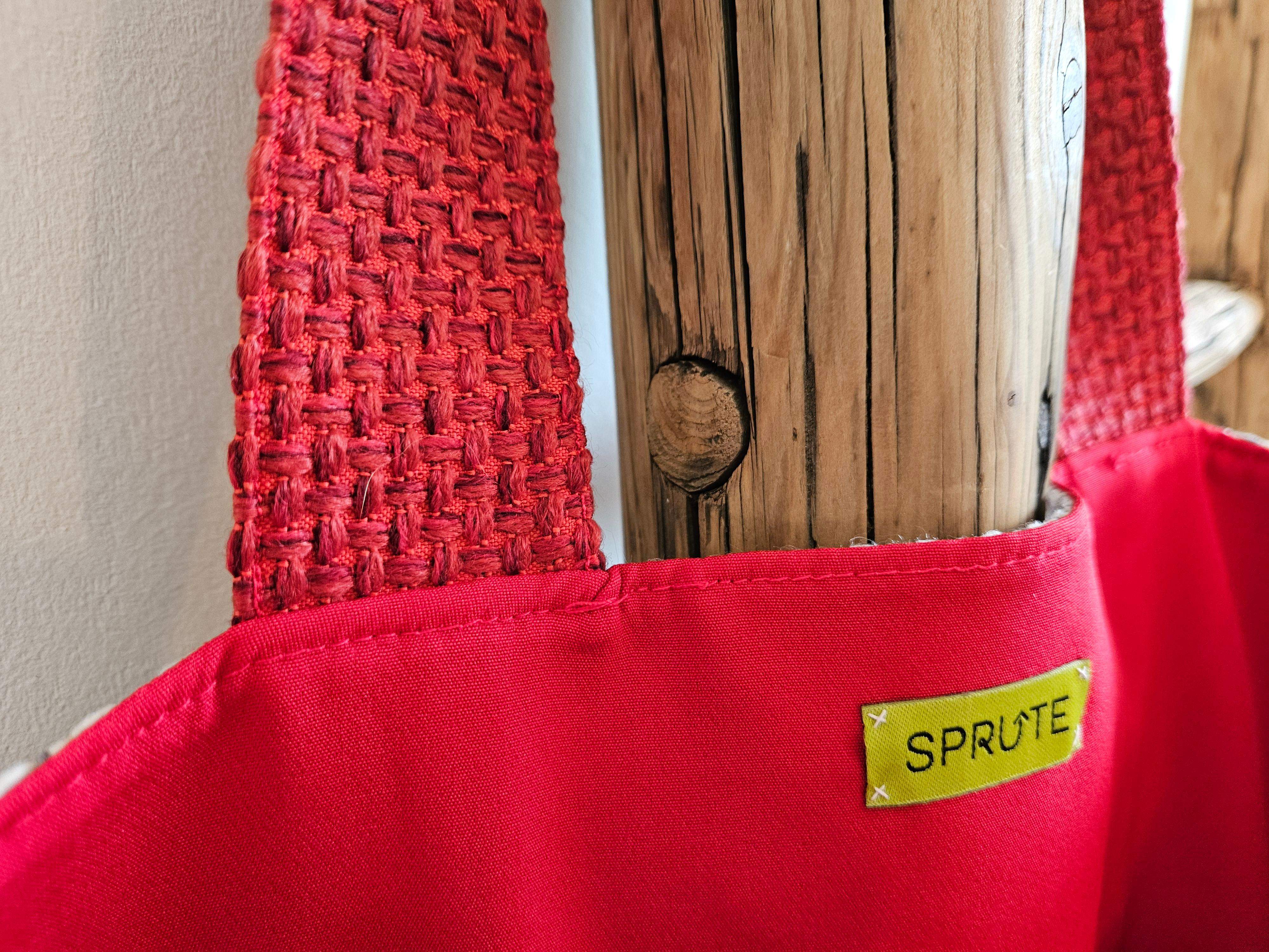 Torba tapicerska jasnoszary-czerwień 1