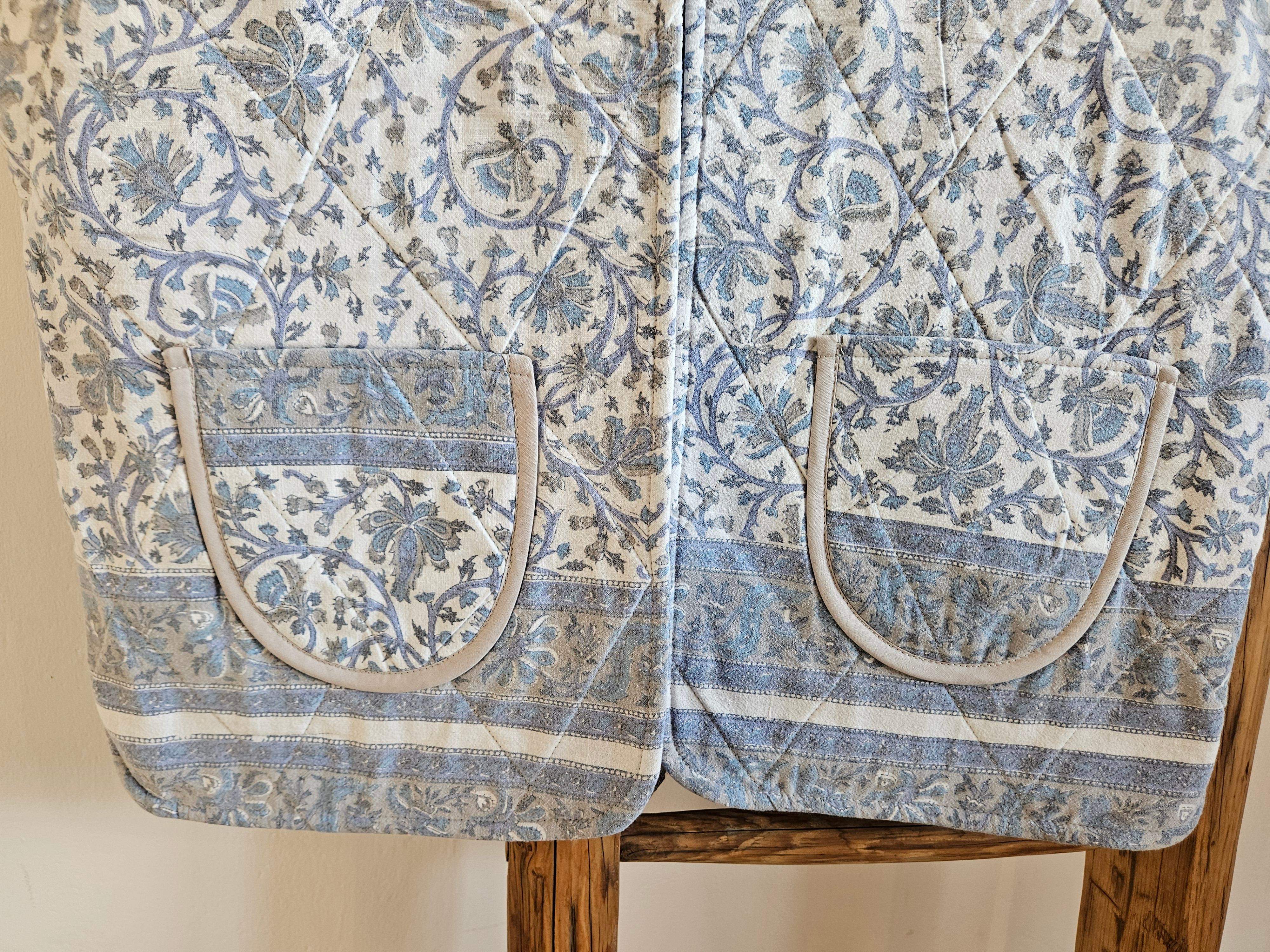 Kamizelka błękit-biel 4