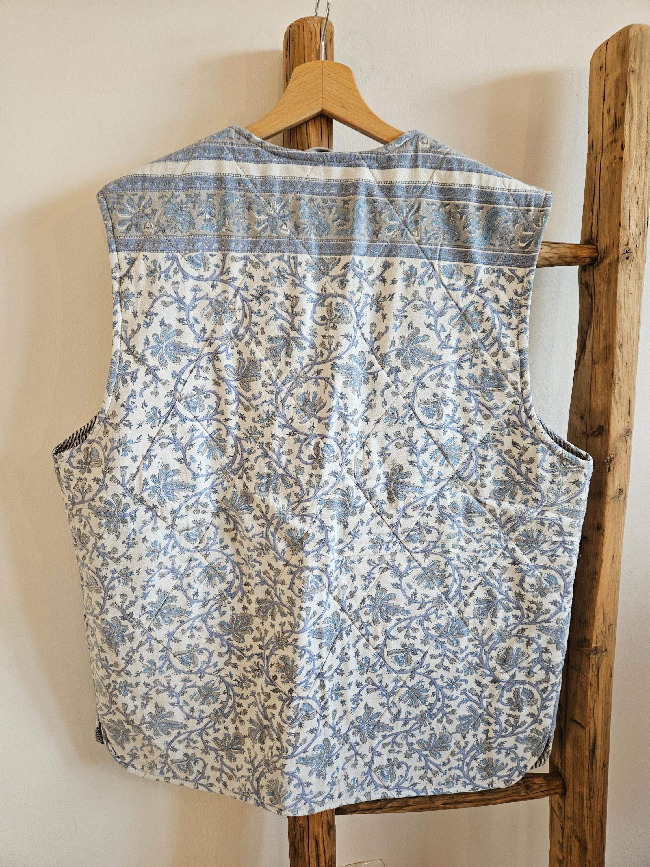 Kamizelka błękit-biel 1