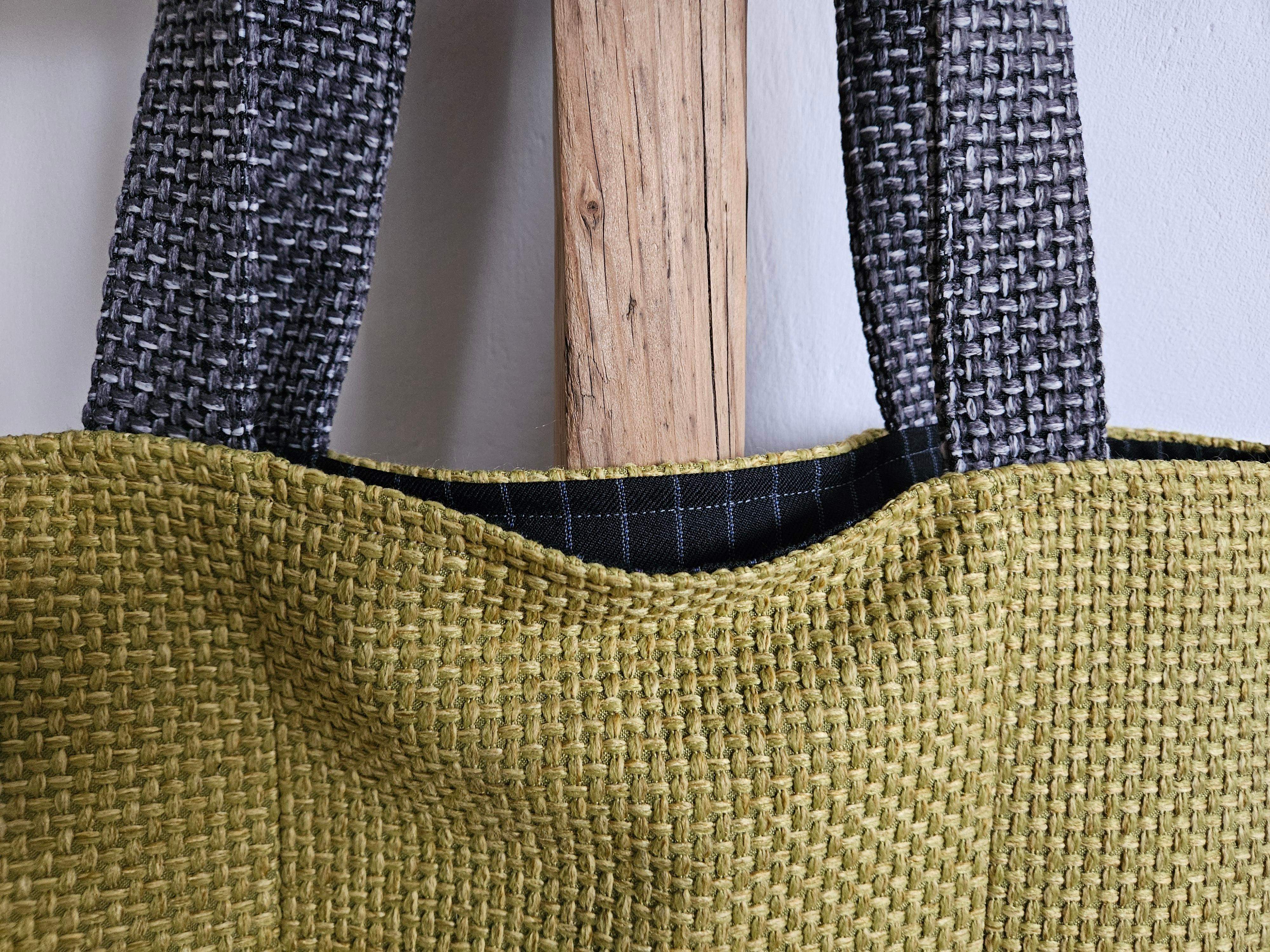 Torba tapicerska zieleń-szary-róż 2