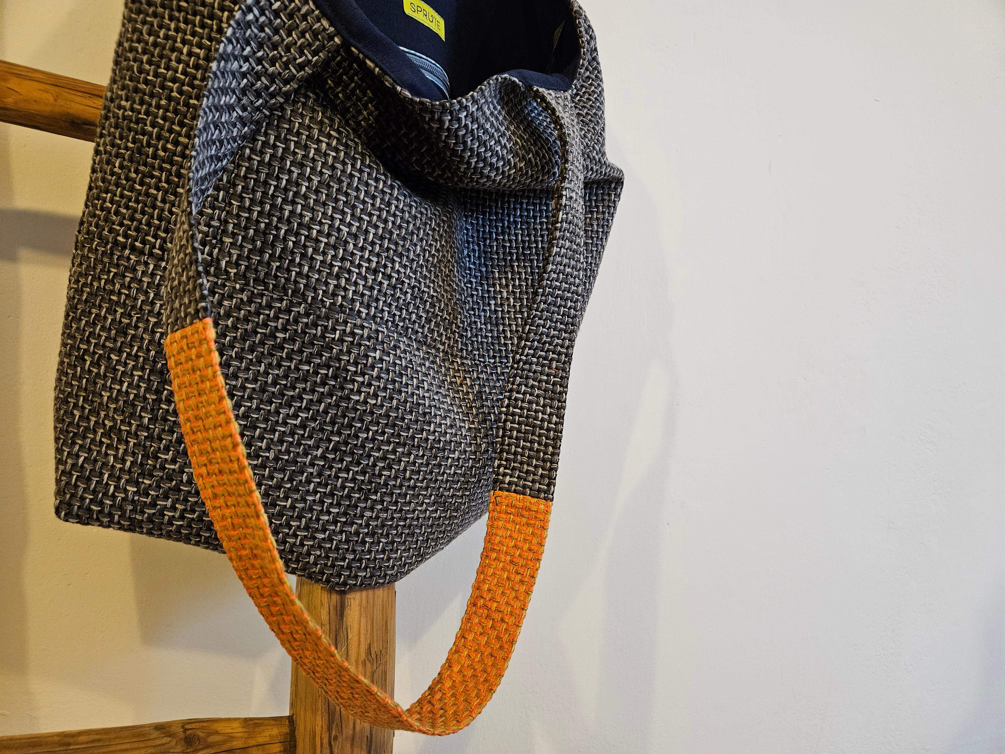 Torba tapicerska ciemnoszara-pomarańcz 1