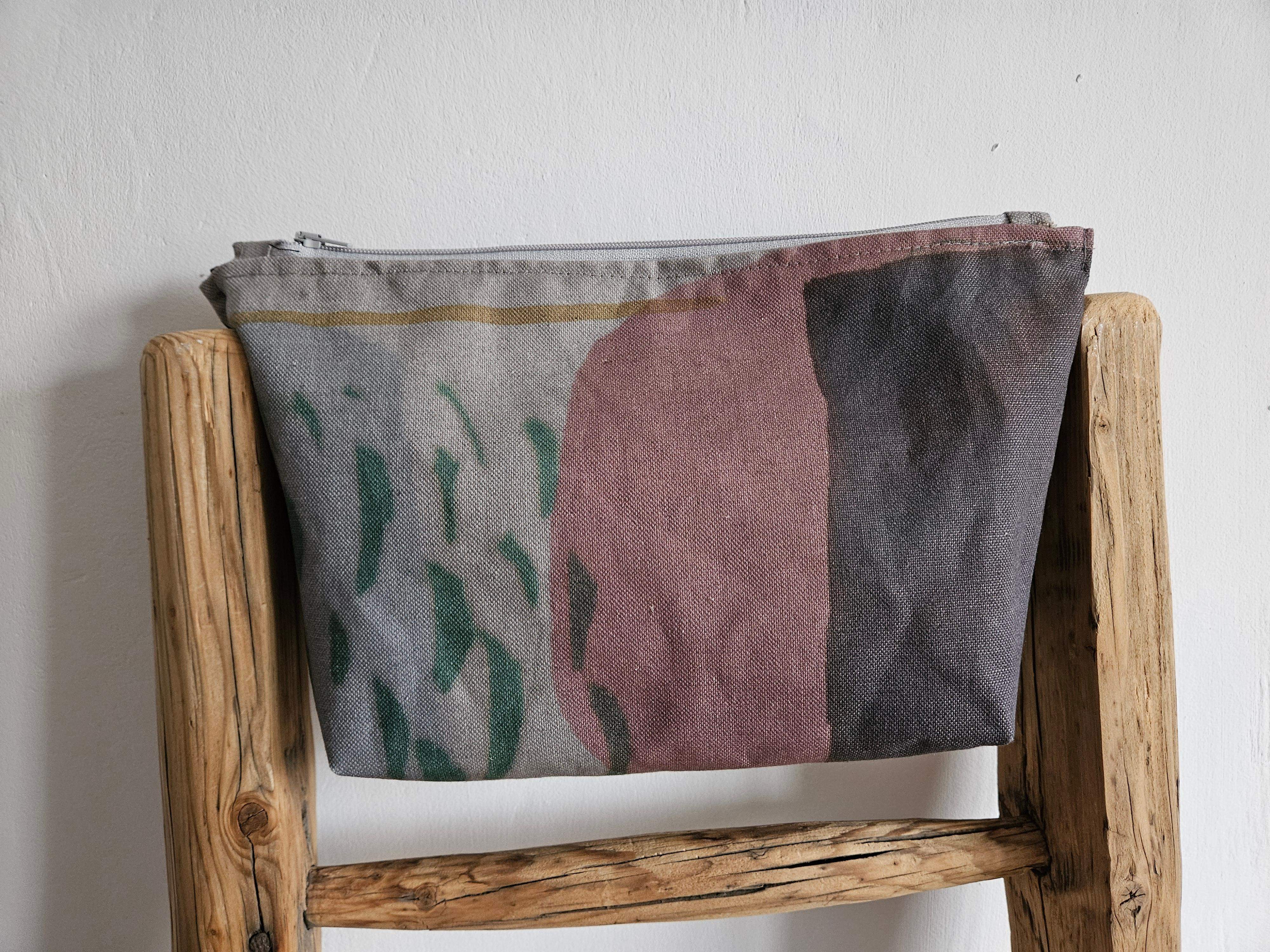 Kosmetyczka szaro-różowa 0