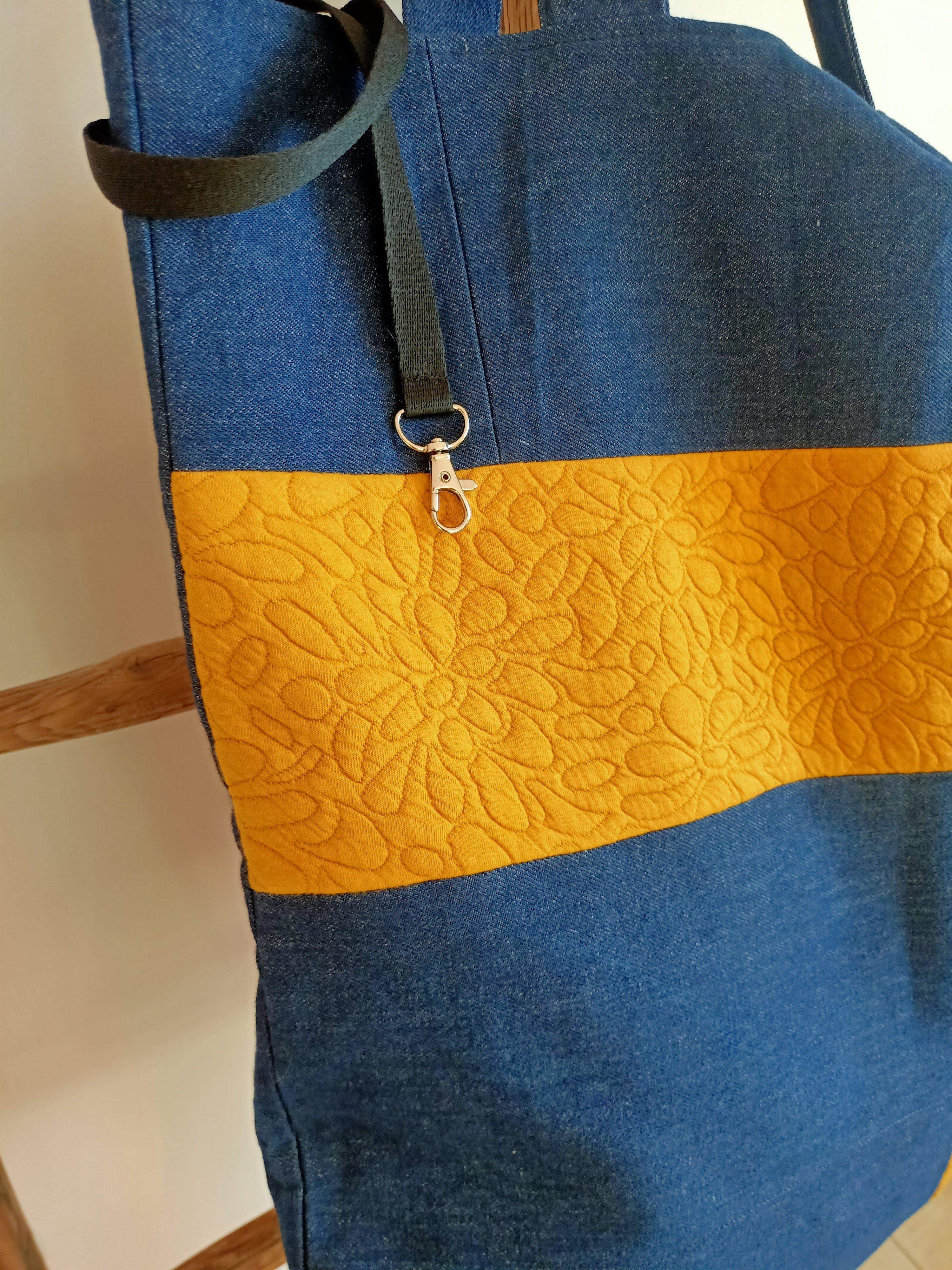 Torba king size żółty-jeans 2