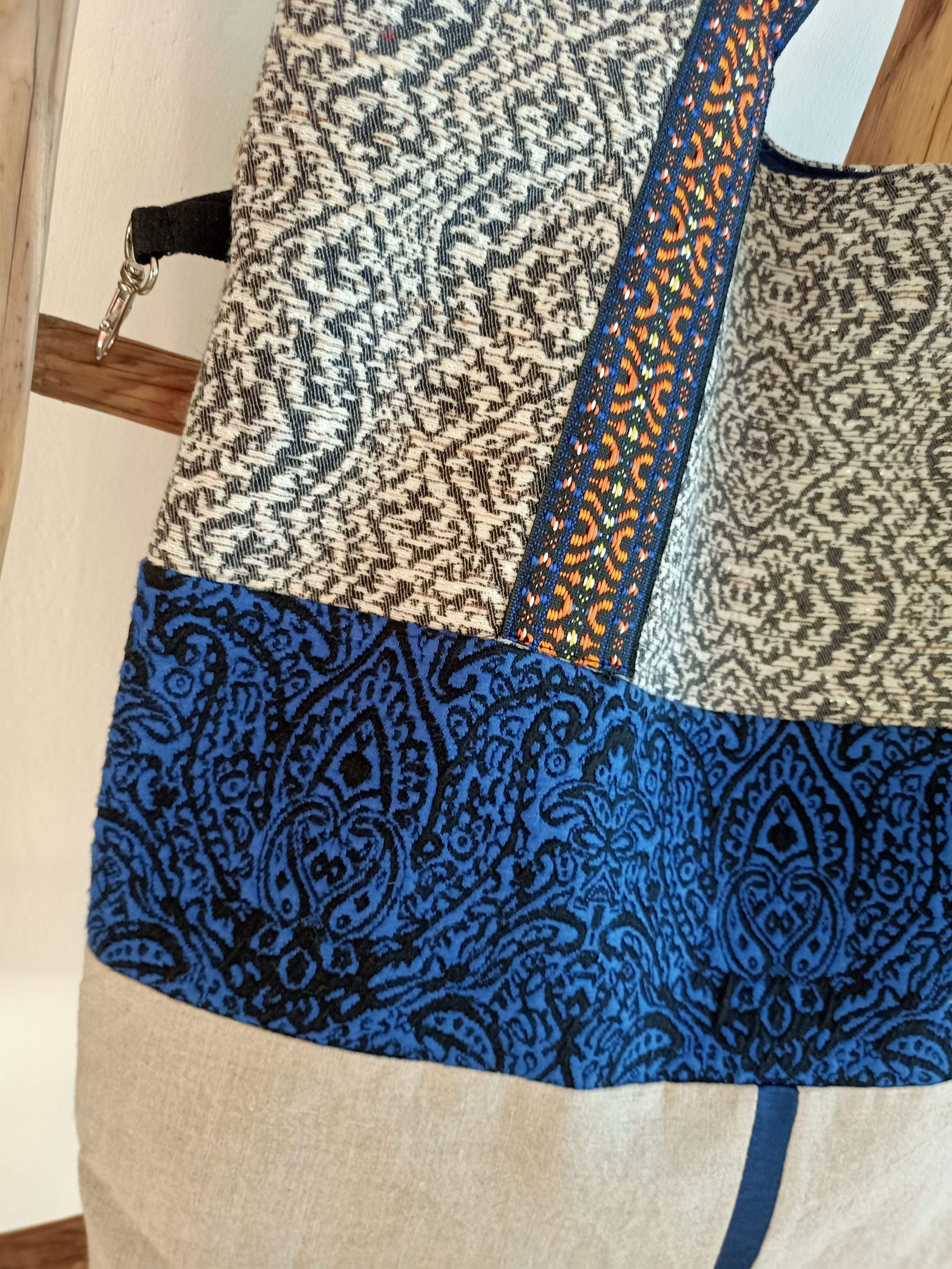 Torba lniana piękne wzory 1